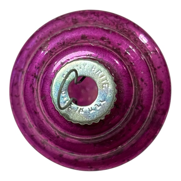 Vintage Shiny Brite Mercury Glass Lantern Christmas Ornament Spinning Top Barrel - Picture 6 of 6